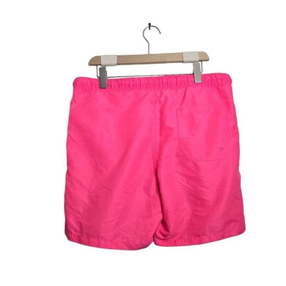 Surf Society Swim Trunks Men’s Large Pink Neon Board Short Vintage 90s Style - Picture 4 of 6